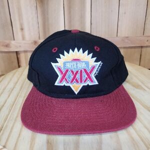 Vintage Super Bowl XXIX Hat Cap Snap Back Black NFL Football Competitor 90s
